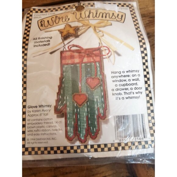 Wire Whimsy Counted Holiday Winter Cross Stitch Kit By Karen Avery - Picture 3 of 4